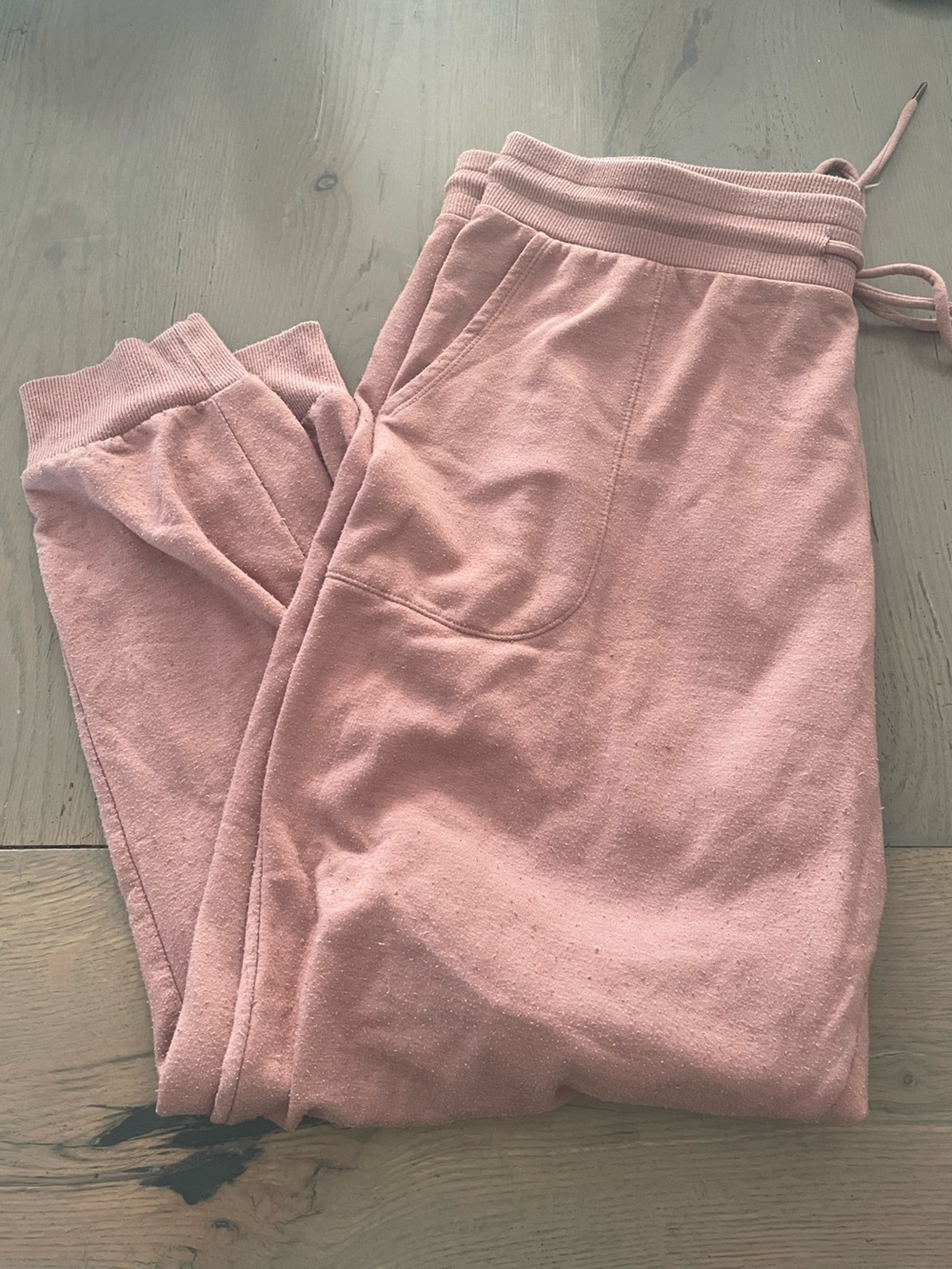 stars above Mauve Pink Fleece Sweatpants